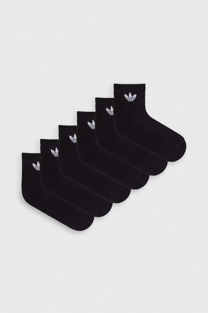 adidas Originals Чорапи (6 броя) 6-pack в черно IJ5626