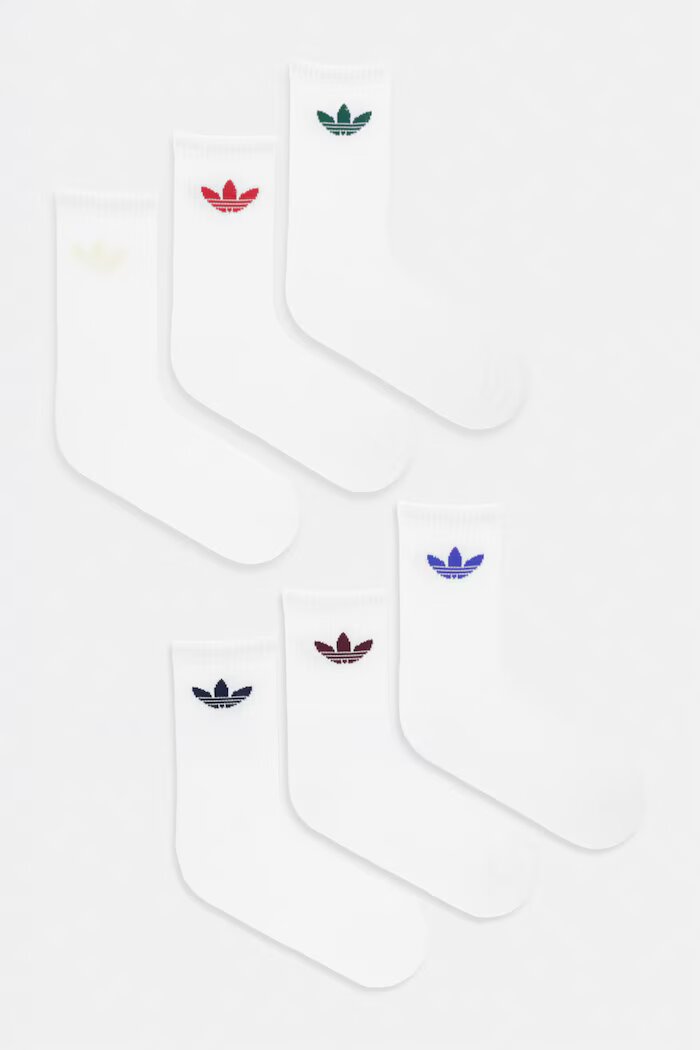 adidas Originals чорапи 6 броя бели KQ9080