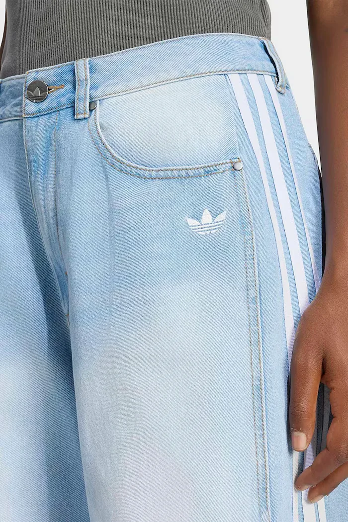 adidas Originals дънки barrel дамски сини LE5888