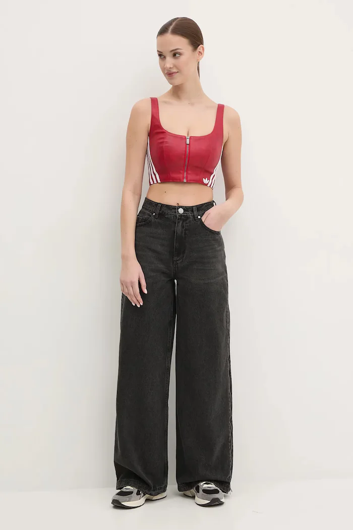 adidas Originals Дънки DENIM ZIP PANT в черно JX9211