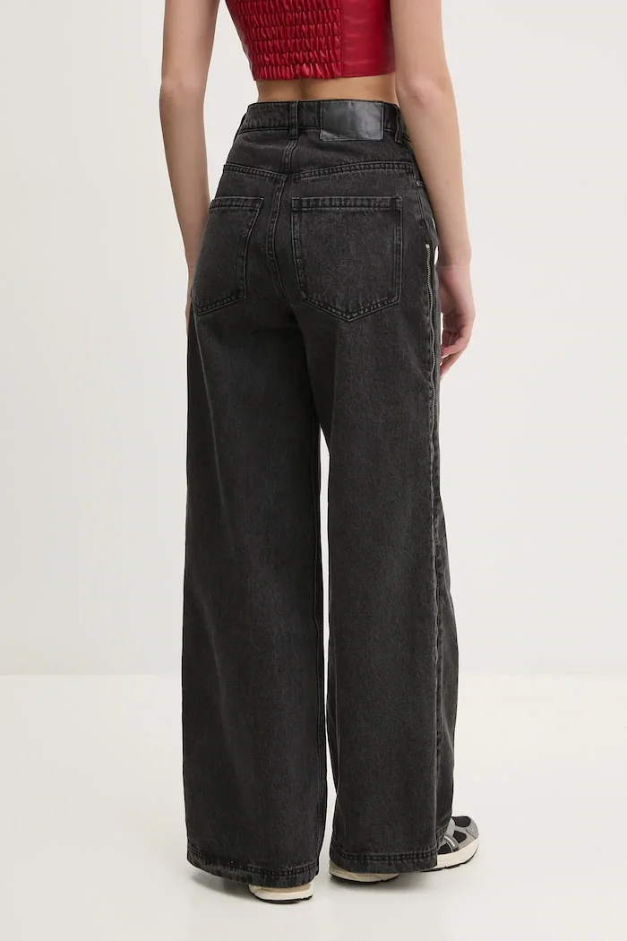 adidas Originals Дънки DENIM ZIP PANT в черно JX9211