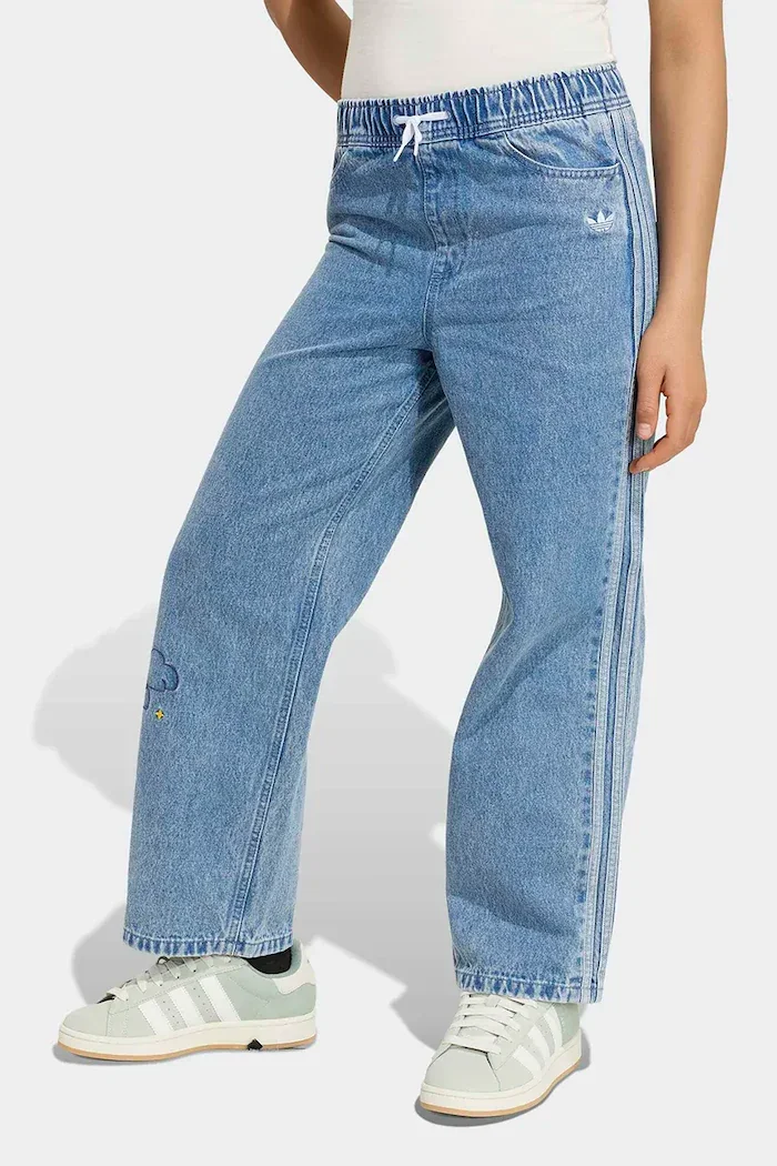 adidas Originals дънки straight за деца сини KU8337