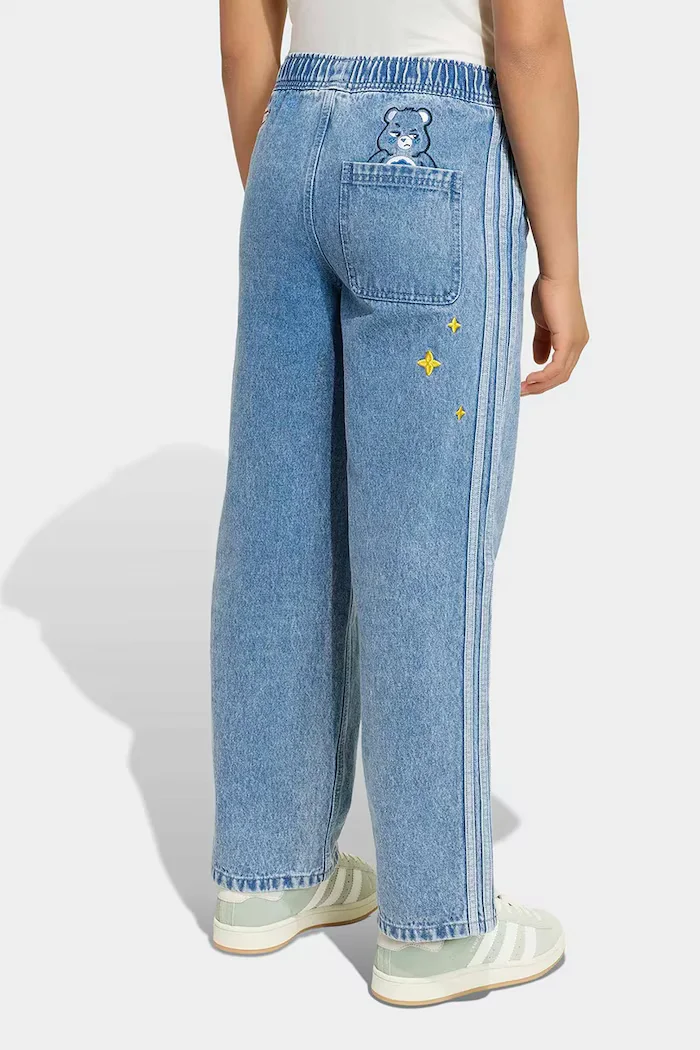adidas Originals дънки straight за деца сини KU8337