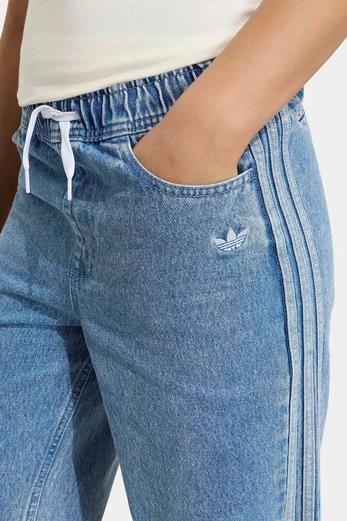 adidas Originals дънки straight за деца сини KU8337
