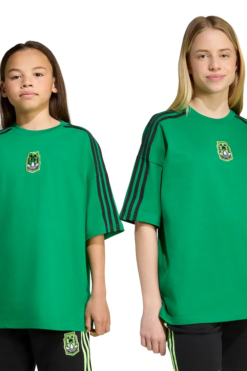 adidas Originals Детска памучна тениска MINECRAFT