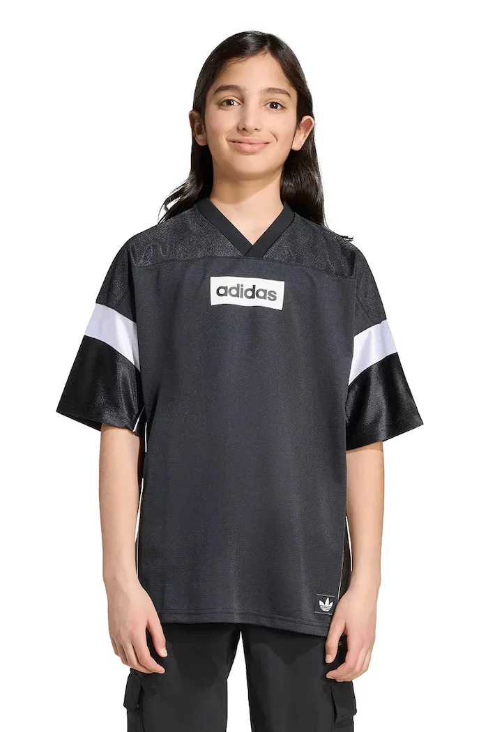 adidas Originals Детска тениска в черно с десен JX3880