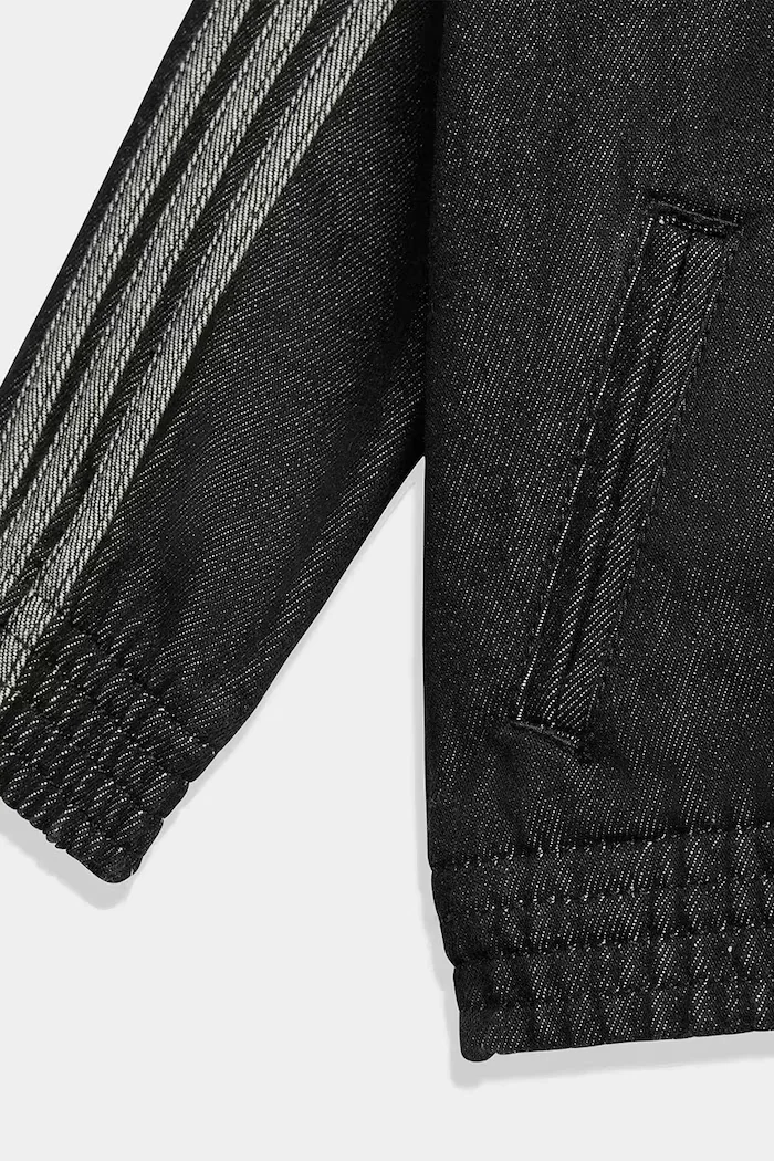 adidas Originals Детски дънков суичър в черно с апликация KD3188