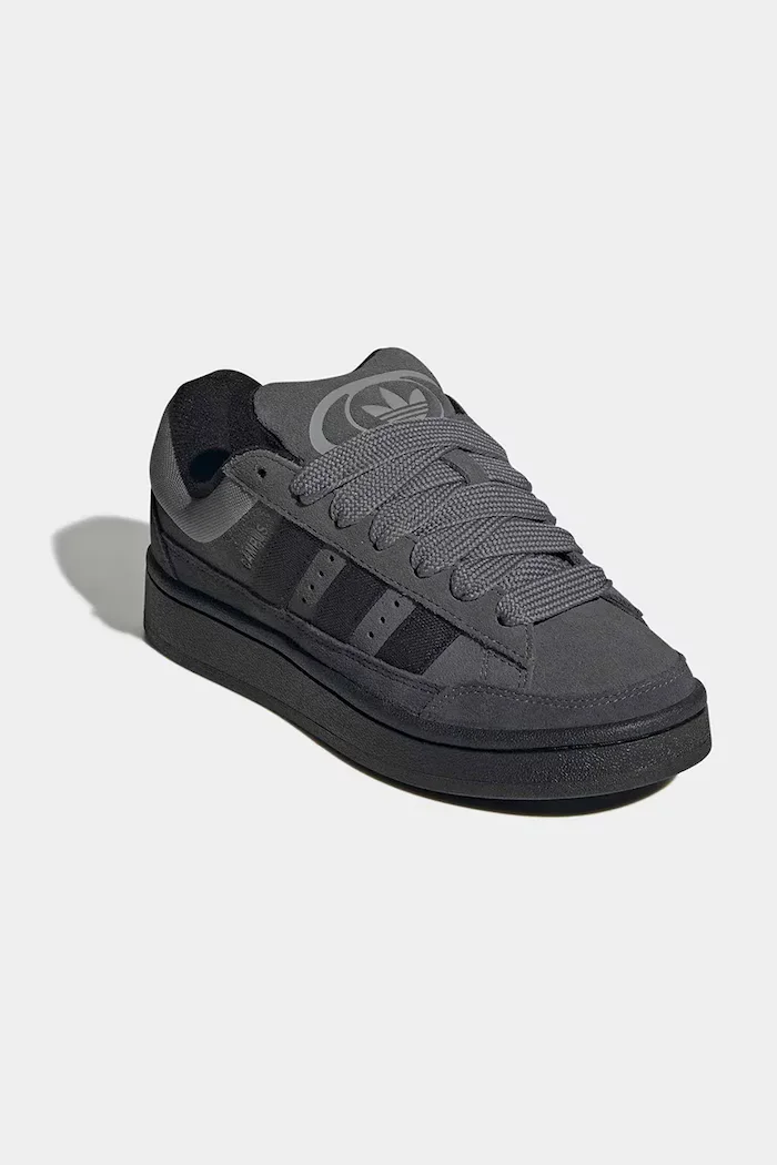adidas Originals Детски кожени маратонки CAMPUS ST в черно KI8729