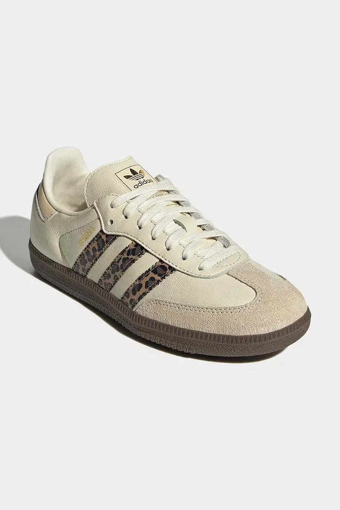 adidas Originals Детски кожени маратонки SAMBA OG в бежово JQ5874