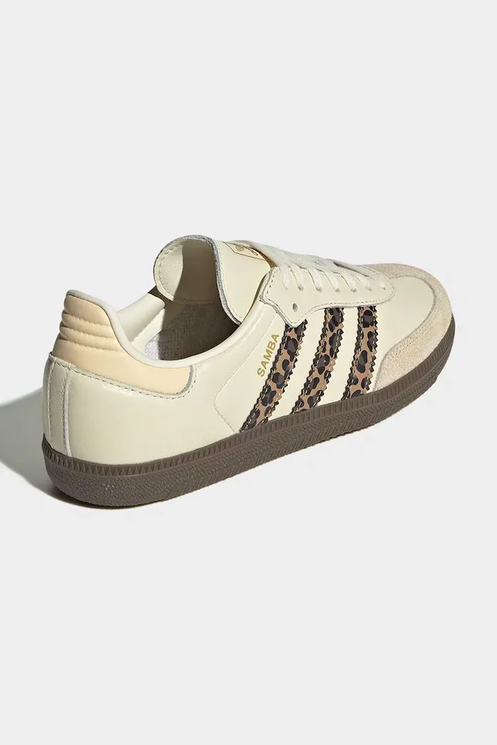 adidas Originals Детски кожени маратонки SAMBA OG в бежово JQ5874