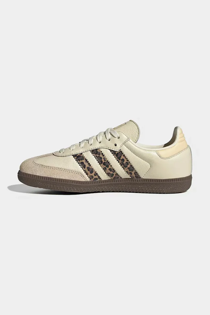 adidas Originals Детски кожени маратонки SAMBA OG в бежово JQ5874