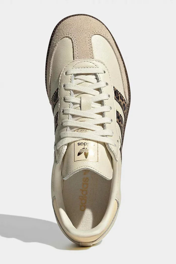 adidas Originals Детски кожени маратонки SAMBA OG в бежово JQ5874