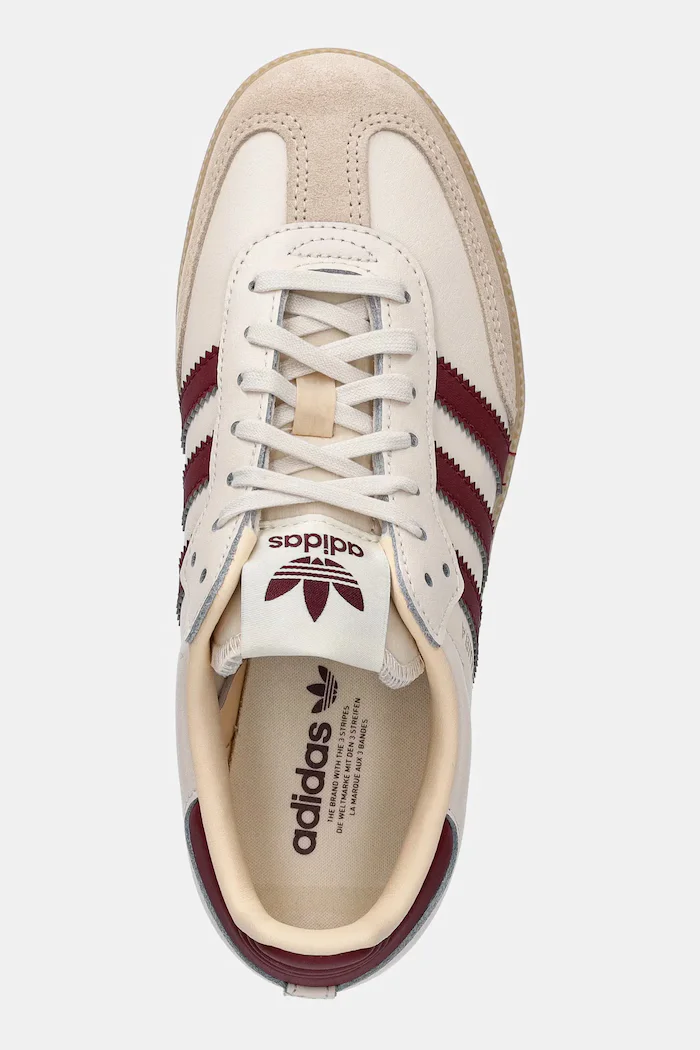 adidas Originals Детски кожени маратонки SAMBA OG в бежово JQ8554