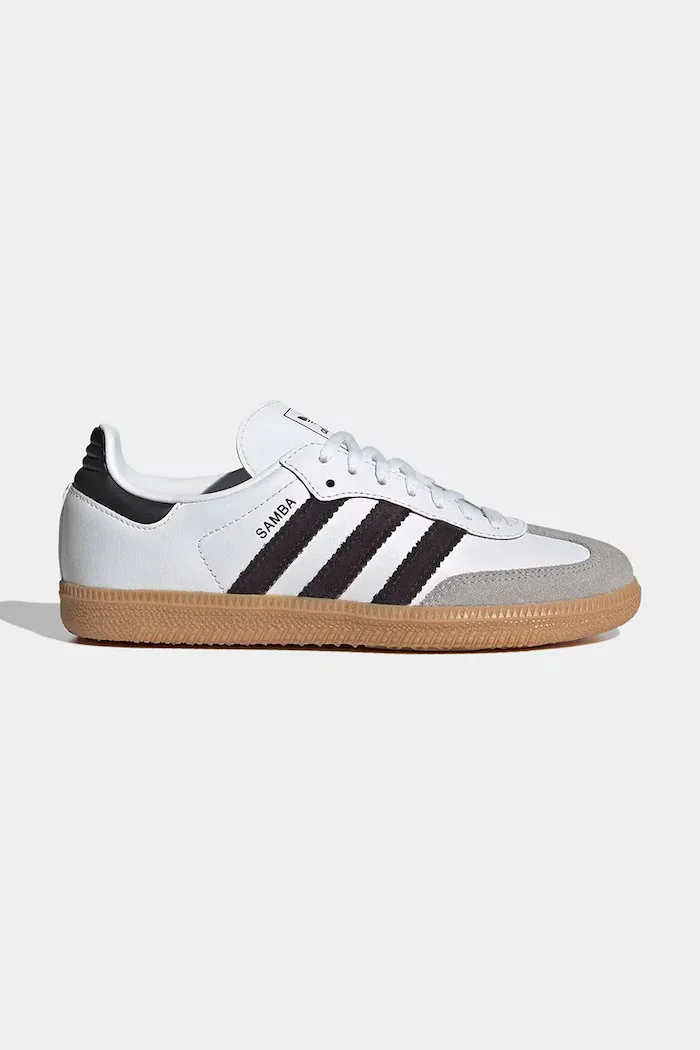 adidas Originals Детски кожени маратонки SAMBA OG в бяло JQ2020