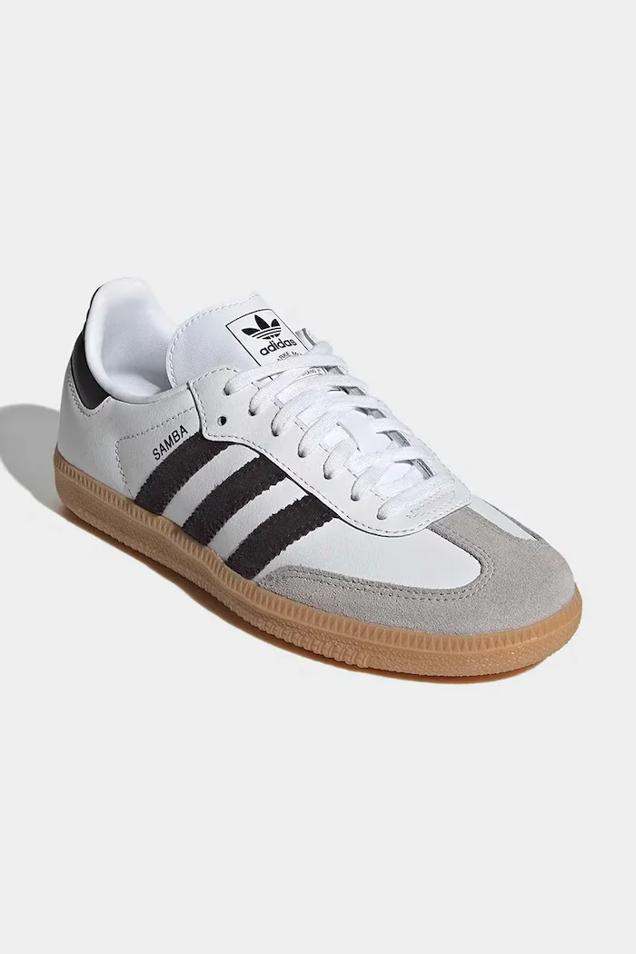 adidas Originals Детски кожени маратонки SAMBA OG в бяло JQ2020