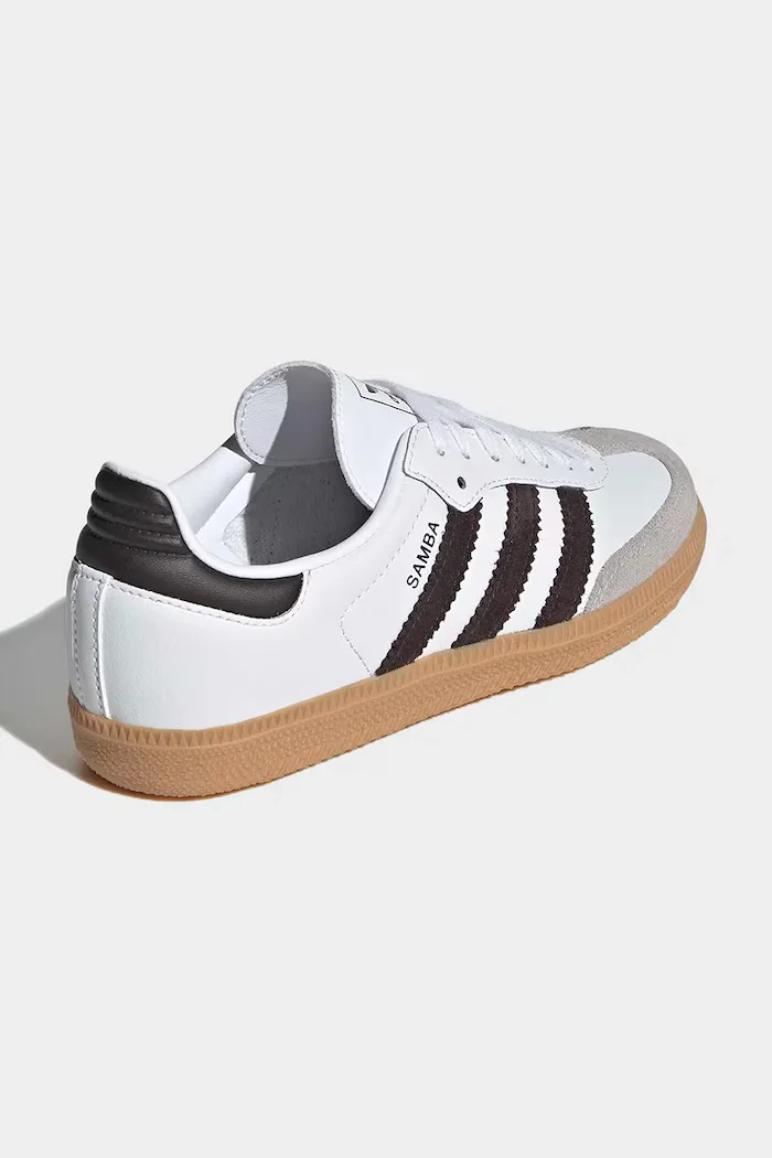 adidas Originals Детски кожени маратонки SAMBA OG в бяло JQ2020