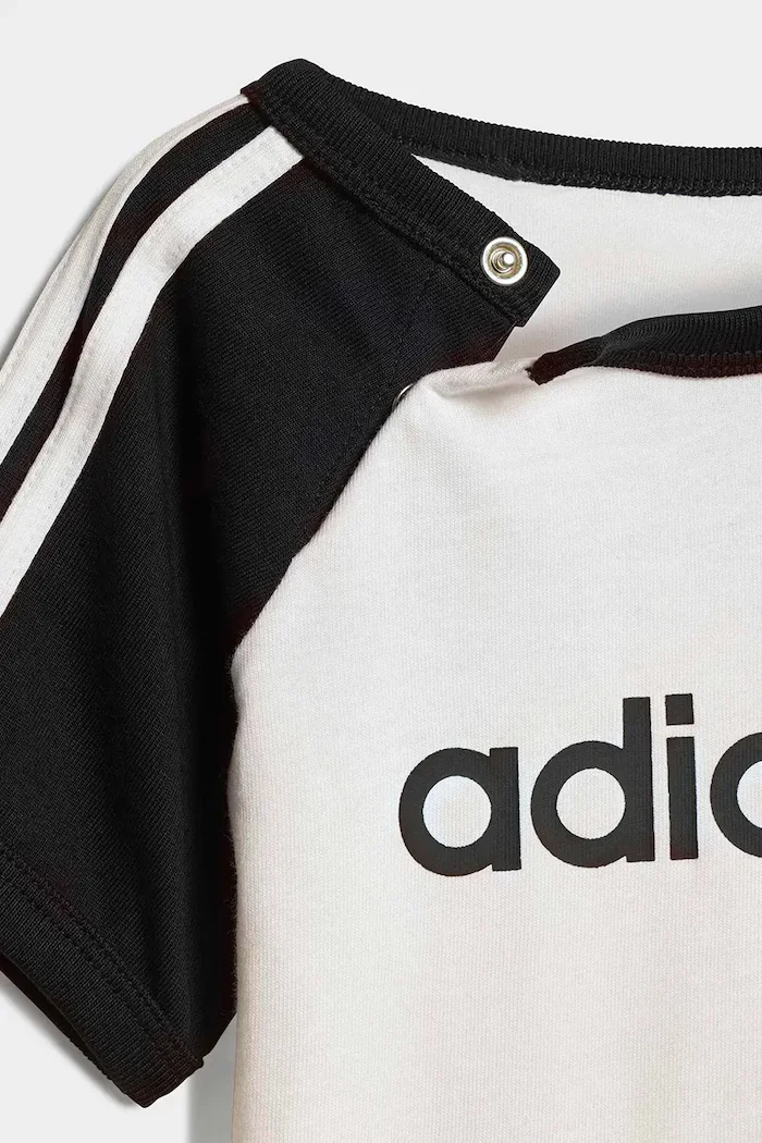adidas Originals Детски памучен комплект в бяло KD1055