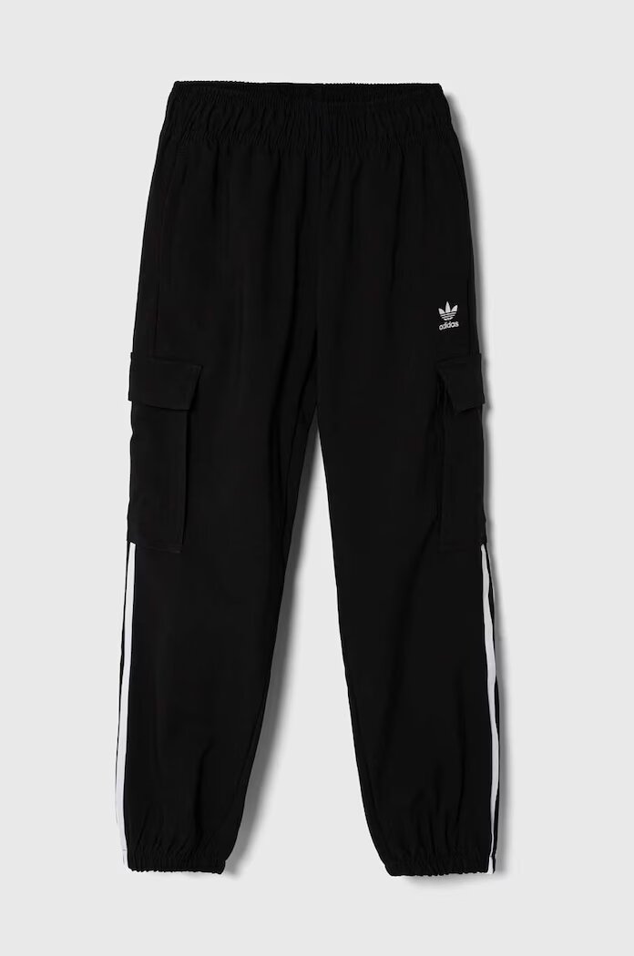 adidas Originals Детски панталон в черно с апликация