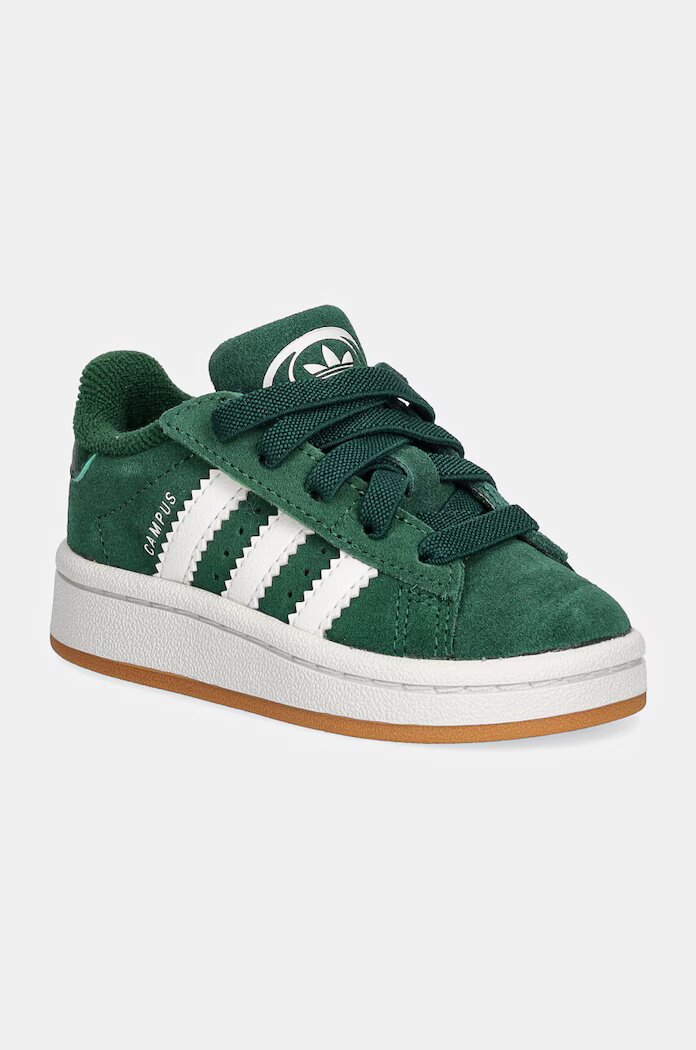 adidas Originals Детски велурени маратонки CAMPUS 00s CF EL в зелено JI4333