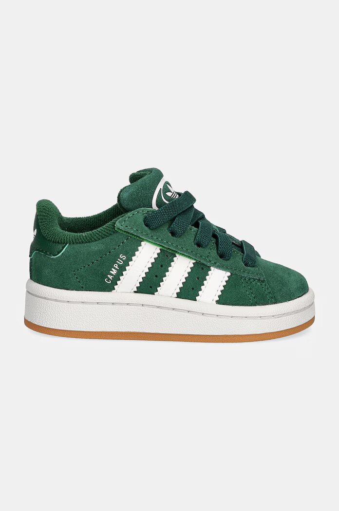 adidas Originals Детски велурени маратонки CAMPUS 00s CF EL в зелено JI4333