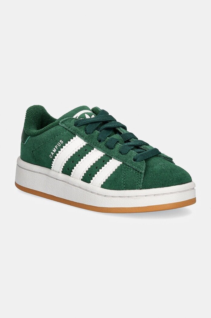 adidas Originals Детски велурени маратонки CAMPUS 00s EL C в зелено JI4332