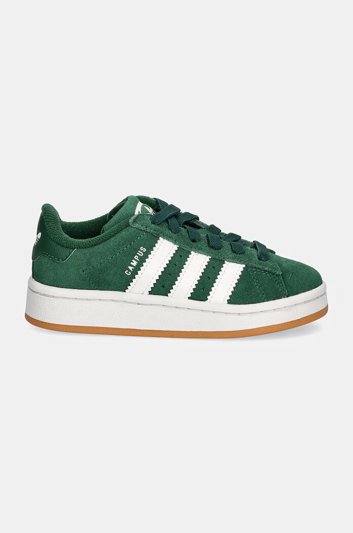 adidas Originals Детски велурени маратонки CAMPUS 00s EL C в зелено JI4332