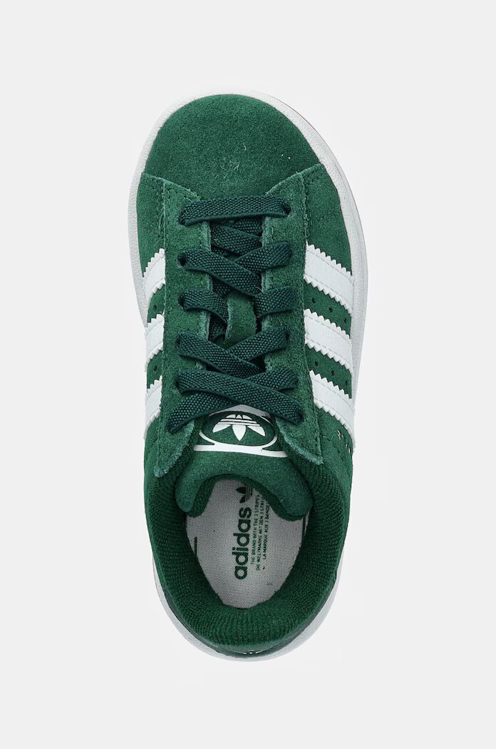 adidas Originals Детски велурени маратонки CAMPUS 00s EL C в зелено JI4332