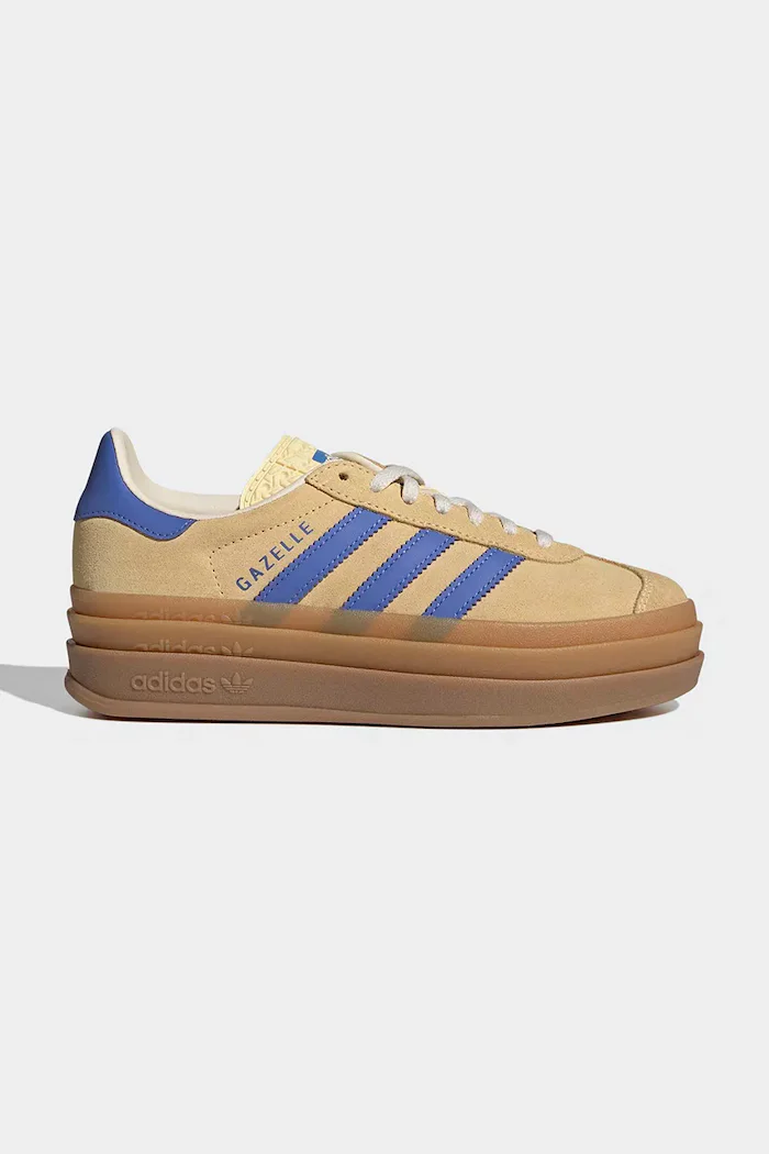 adidas Originals Детски велурени маратонки GAZELLE BOLD в бежово IH6457