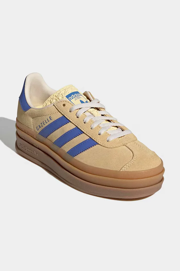 adidas Originals Детски велурени маратонки GAZELLE BOLD в бежово IH6457