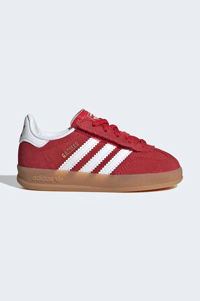 adidas Originals Детски велурени маратонки GAZELLE INDOOR в червено IH9132