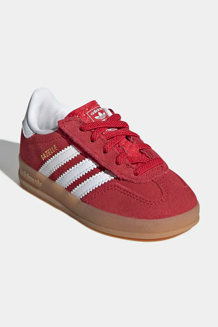 adidas Originals Детски велурени маратонки GAZELLE INDOOR в червено IH9132