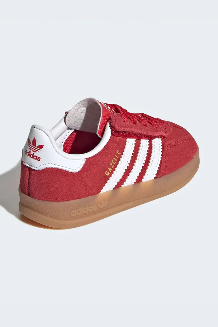 adidas Originals Детски велурени маратонки GAZELLE INDOOR в червено IH9132