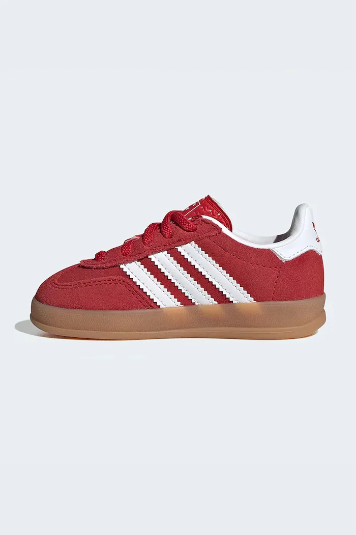 adidas Originals Детски велурени маратонки GAZELLE INDOOR в червено IH9132