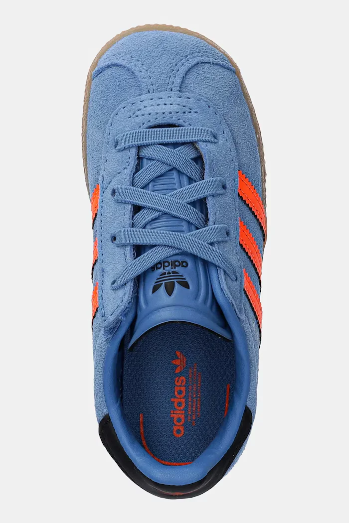 adidas Originals Детски велурени маратонки GAZELLE в синьо JP7134