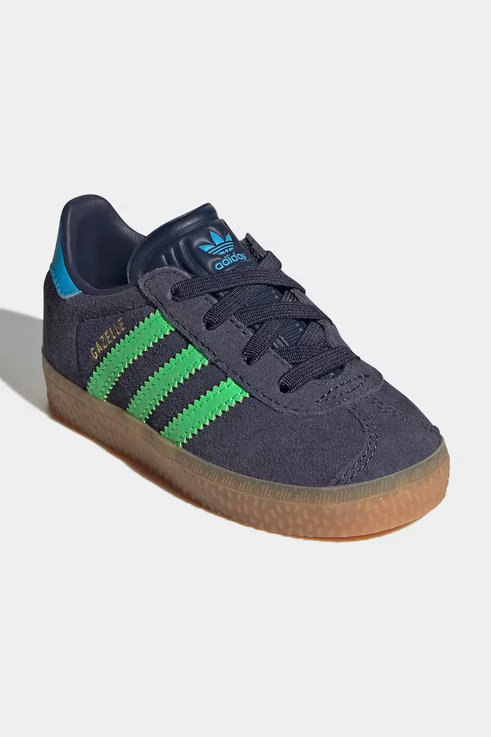 adidas Originals Детски велурени маратонки GAZELLE в сиво IH6476
