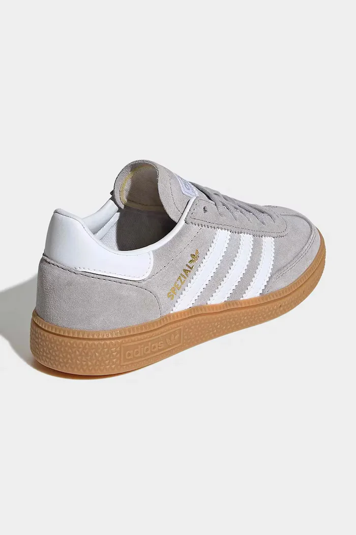 adidas Originals Детски велурени маратонки HANDBALL SPEZIAL в сиво JP9572