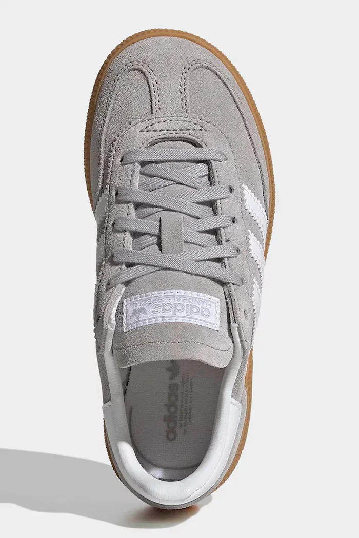 adidas Originals Детски велурени маратонки HANDBALL SPEZIAL в сиво JP9572