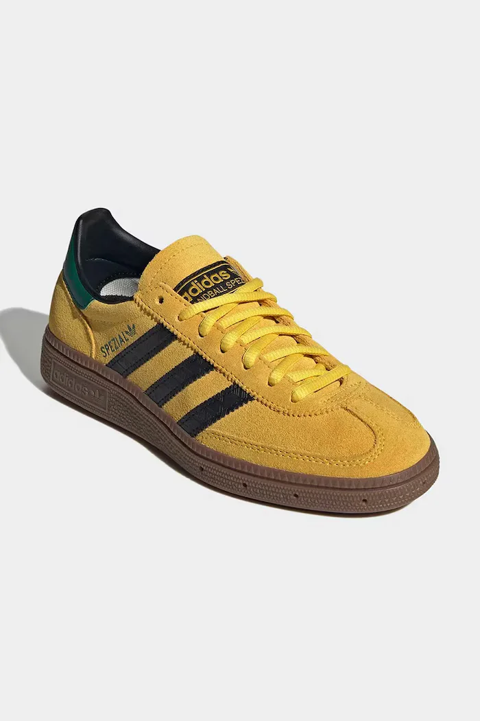 adidas Originals Детски велурени маратонки HANDBALL SPEZIAL в жълто JP9563