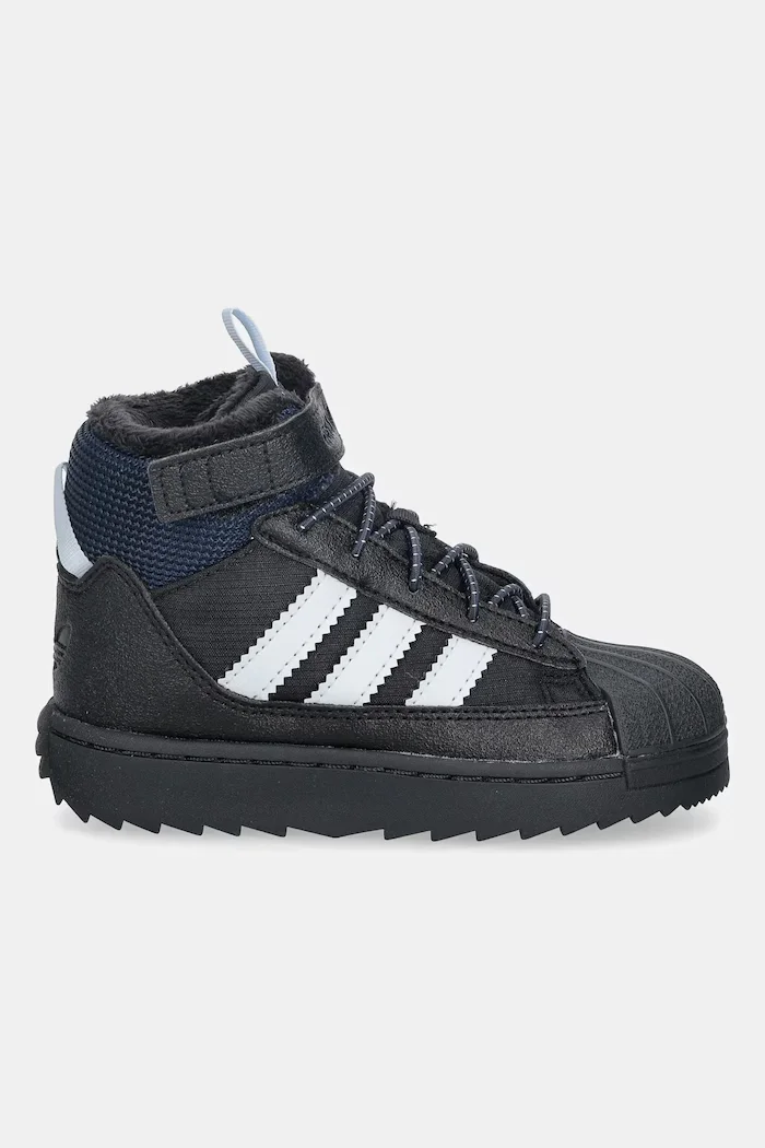 adidas Originals Детски зимни обувки SUPERSTAR WINTER TREK в черно JQ0342