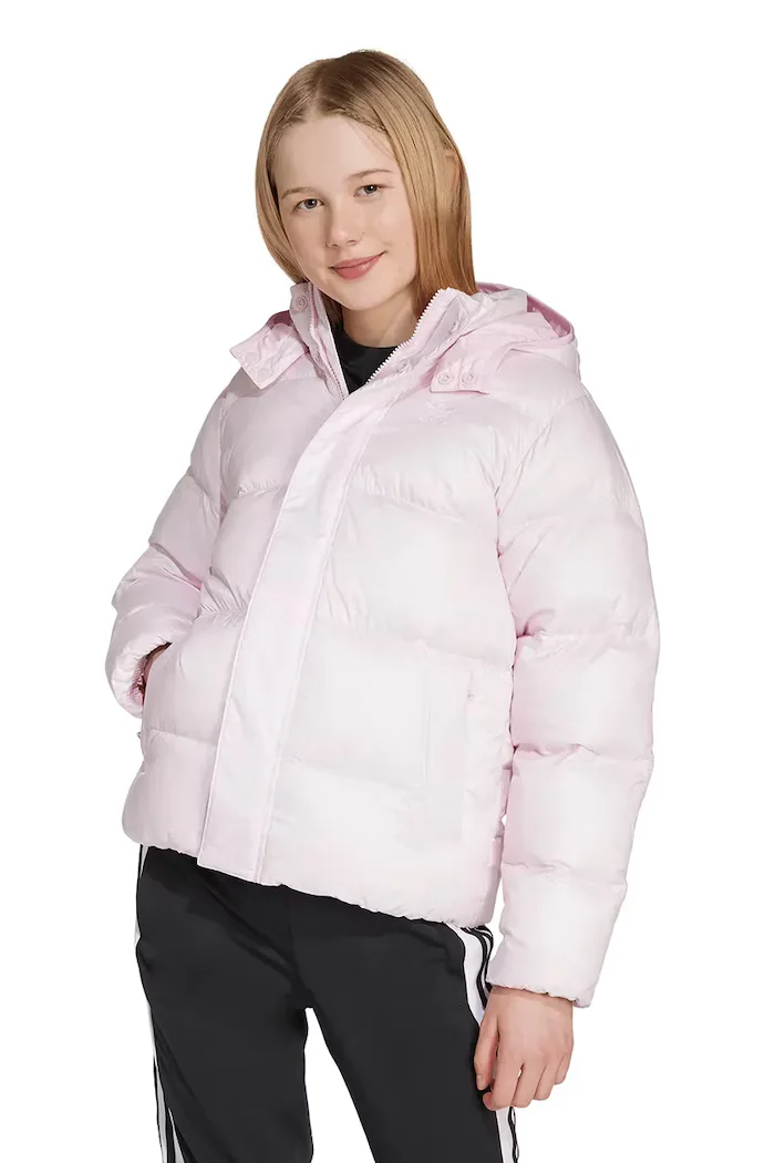 adidas Originals Детско яке в розово JW1104