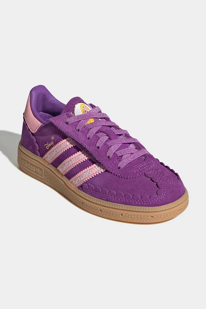 adidas Originals Disney Princess HANDBALL SPEZIAL маратонки за деца от велур виолетови KK4763