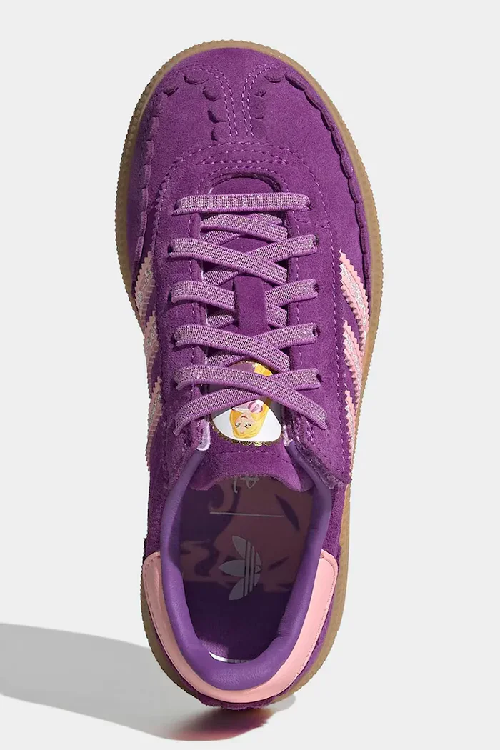 adidas Originals Disney Princess HANDBALL SPEZIAL маратонки за деца от велур виолетови KK4763