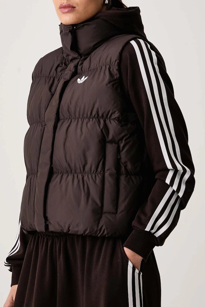 adidas Originals елек дамски Regular Padded кафяв KR9549