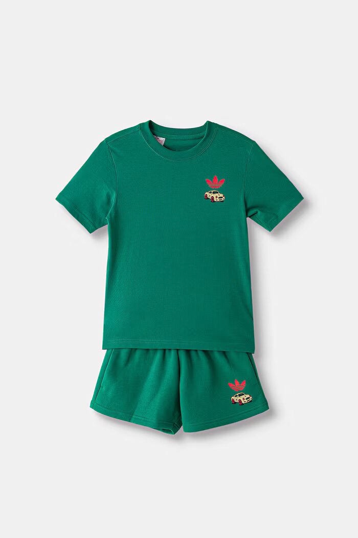 adidas Originals ежедневен комплект за деца с памук зелен LH4725