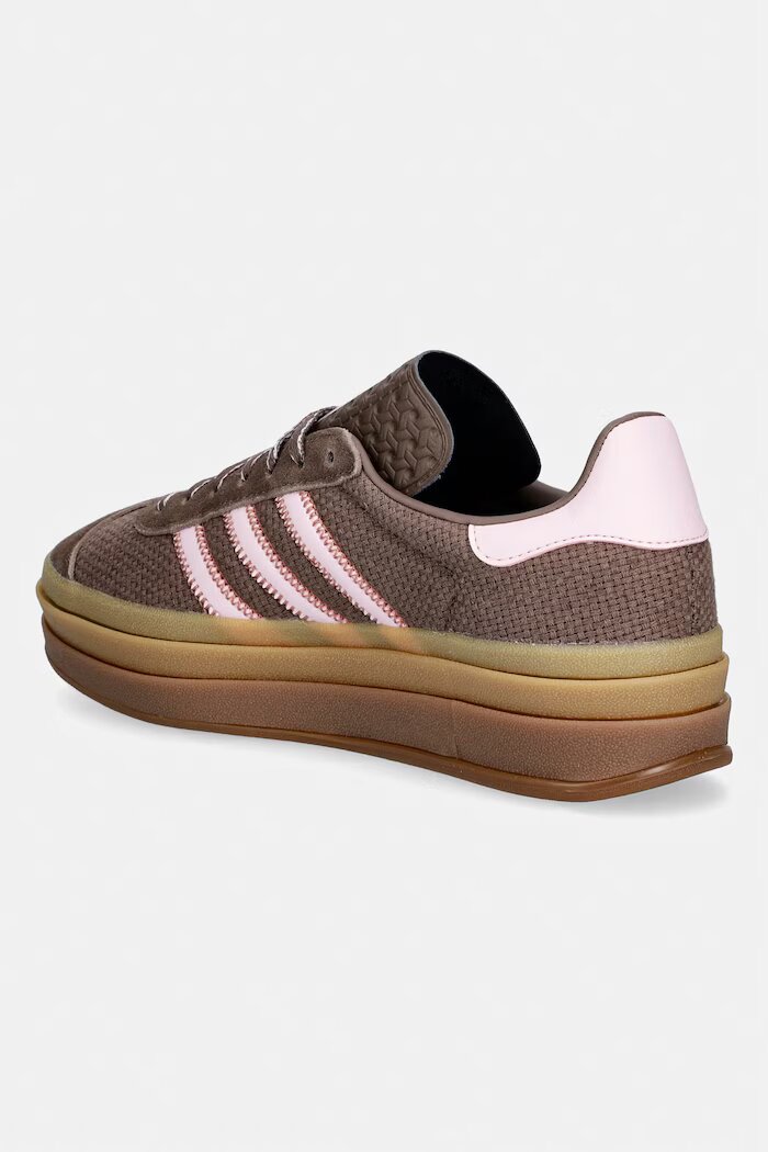 adidas Originals Gazelle Bold маратонки дамски от кожа кафяви KI7225