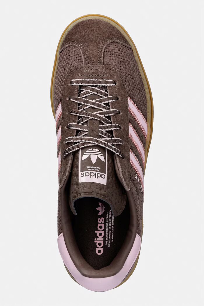 adidas Originals Gazelle Bold маратонки дамски от кожа кафяви KI7225