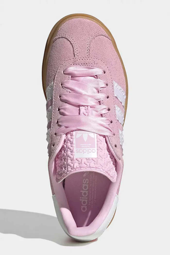 adidas Originals GAZELLE BOLD маратонки за деца от велур розови KJ2430