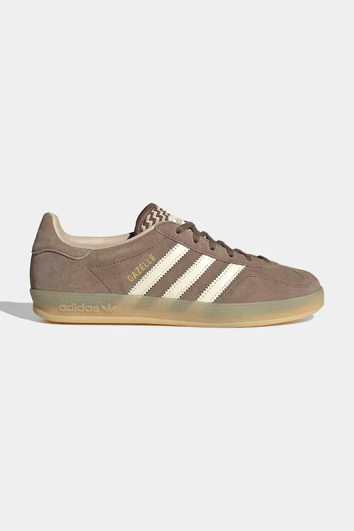 adidas Originals Gazelle Indoor маратонки дамски от велур кафяви KI7174