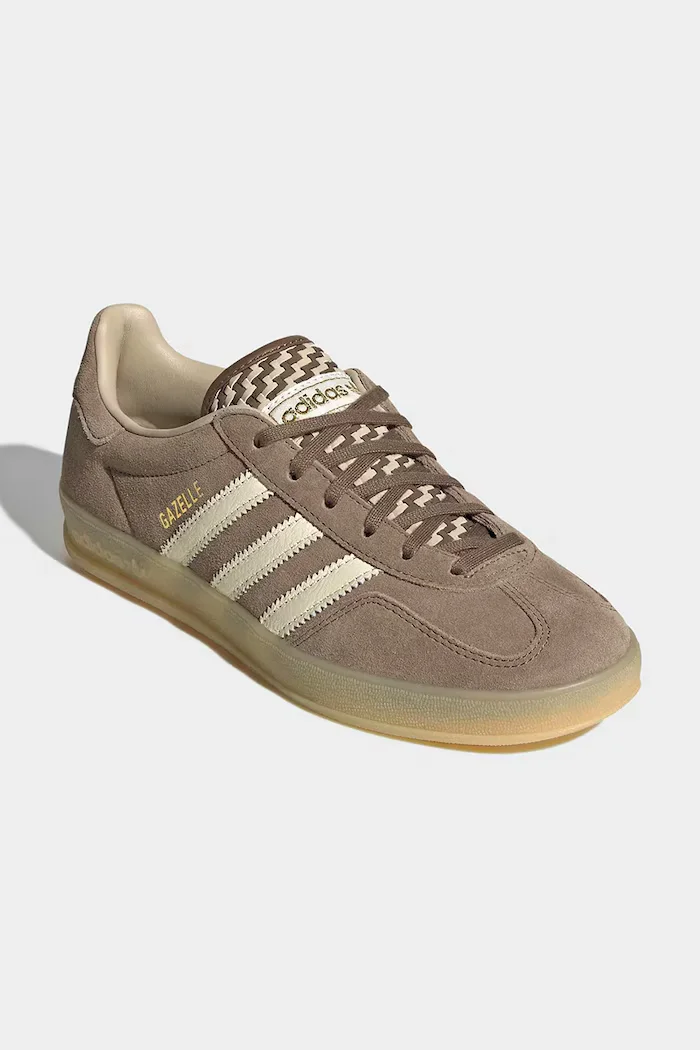adidas Originals Gazelle Indoor маратонки дамски от велур кафяви KI7174