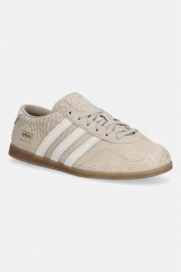 adidas Originals Gazelle Lo Pro маратонки дамски от велур бежови KI3579